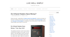 Desktop Screenshot of livewellsimply.com